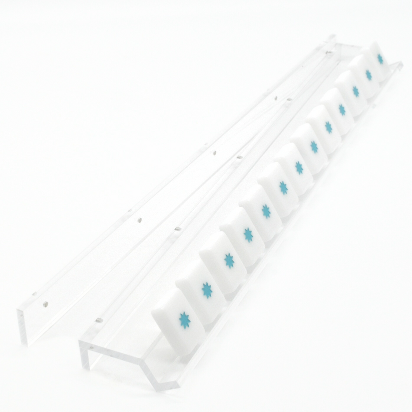M&MM Clear Acrylic Rack & Pusher Set