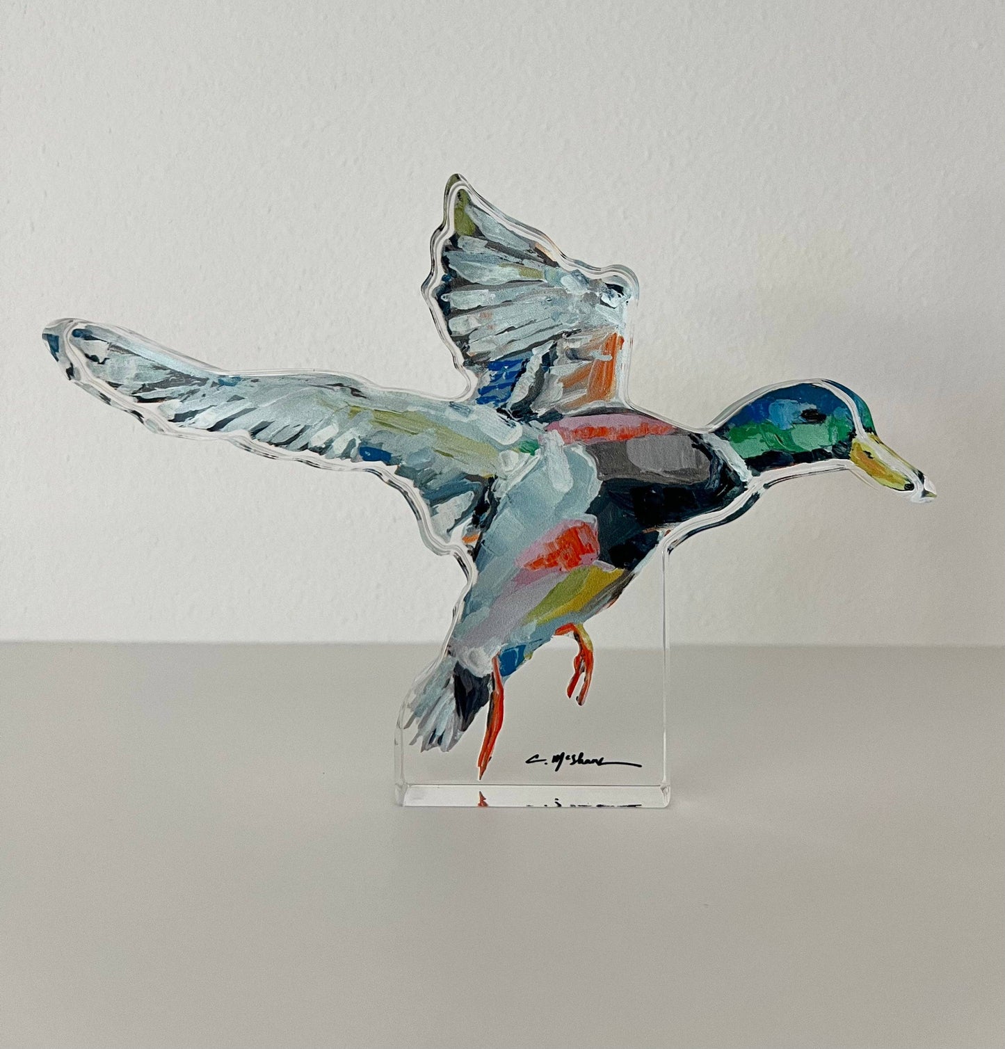 "Take Flight" Mallard Acrylic Block: Small
