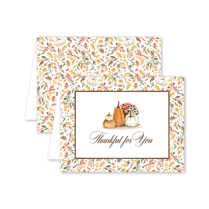 October Thanks Card