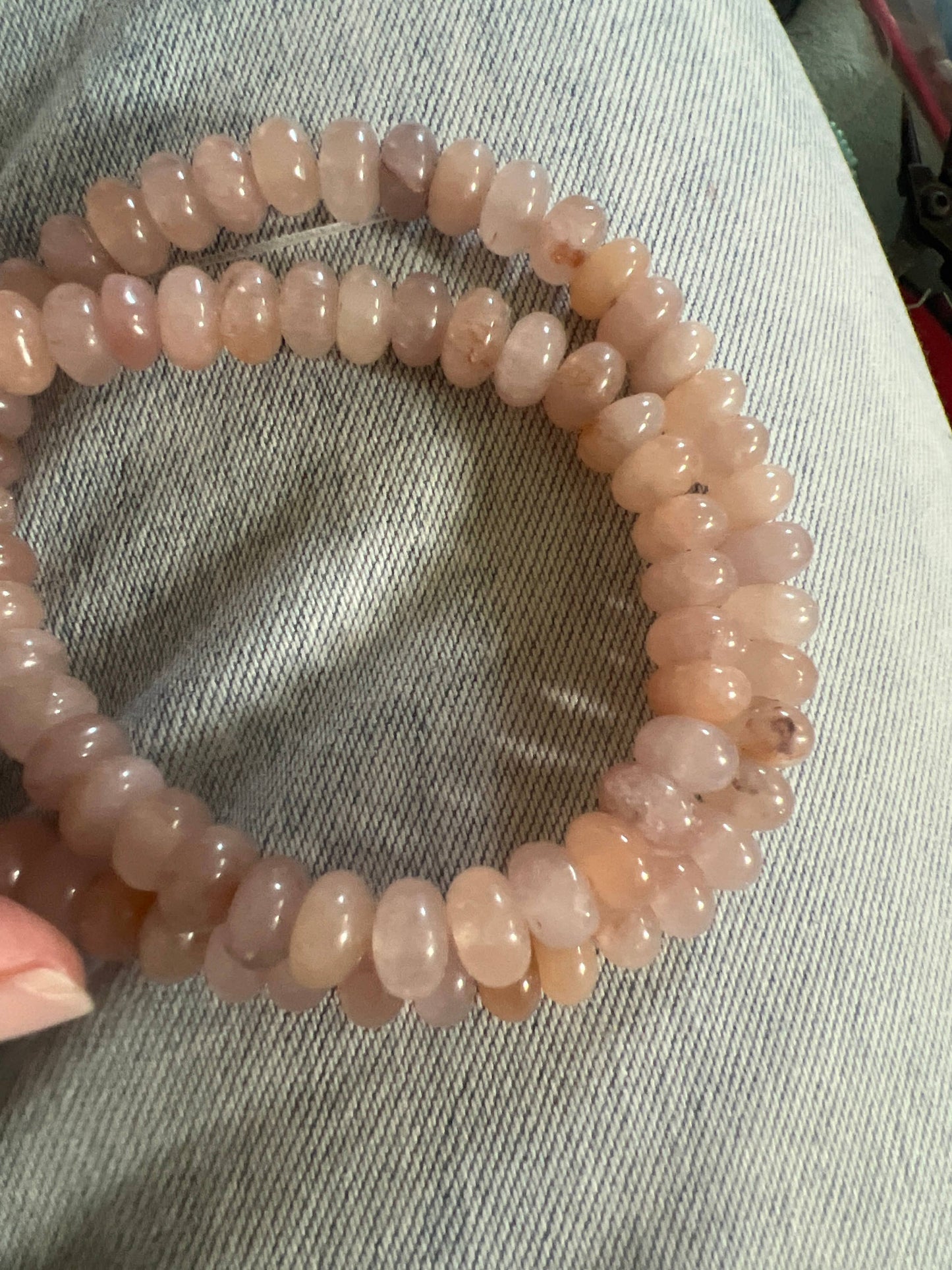 Lilly Gemstone Necklace 8mm - Deep Pink