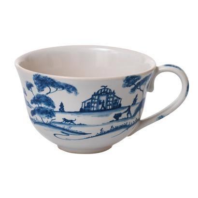Country Estate Teacup - Delft Blue