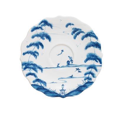 Country Estate Saucer - Delft Blue
