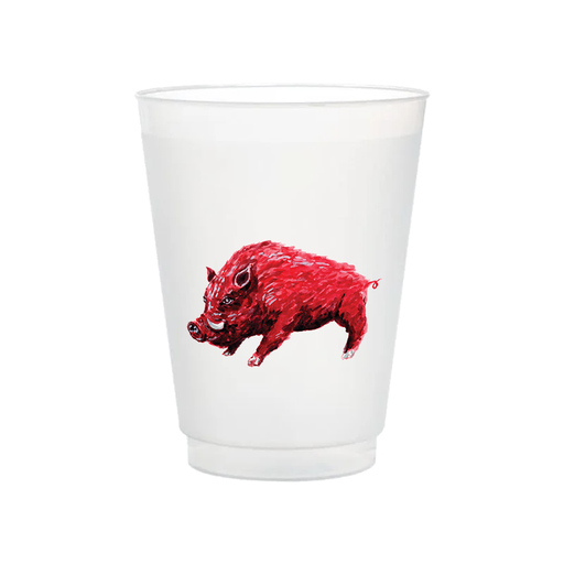 Red Hog Frosted Cups - Set/6