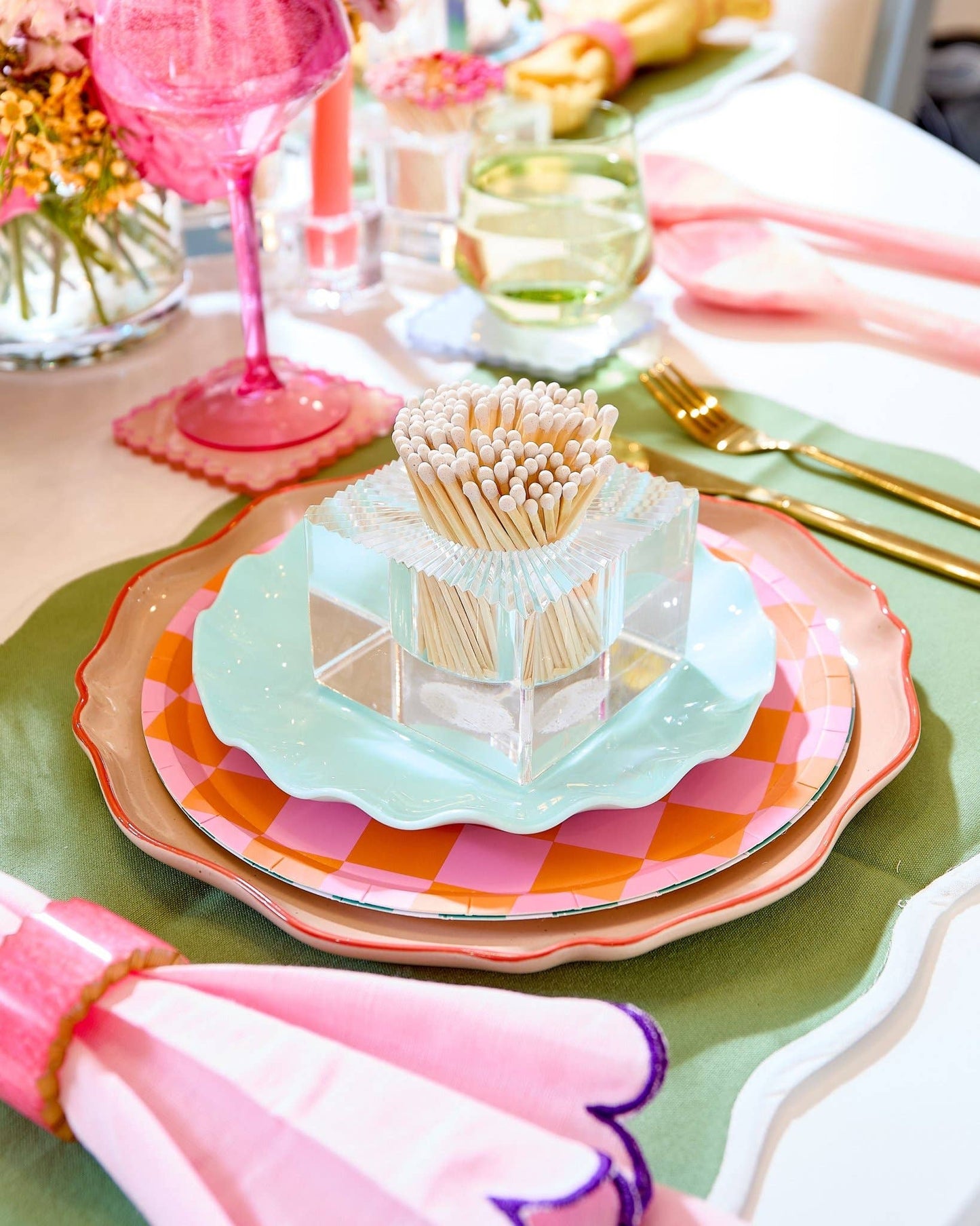 Square Match Striker - White Matches