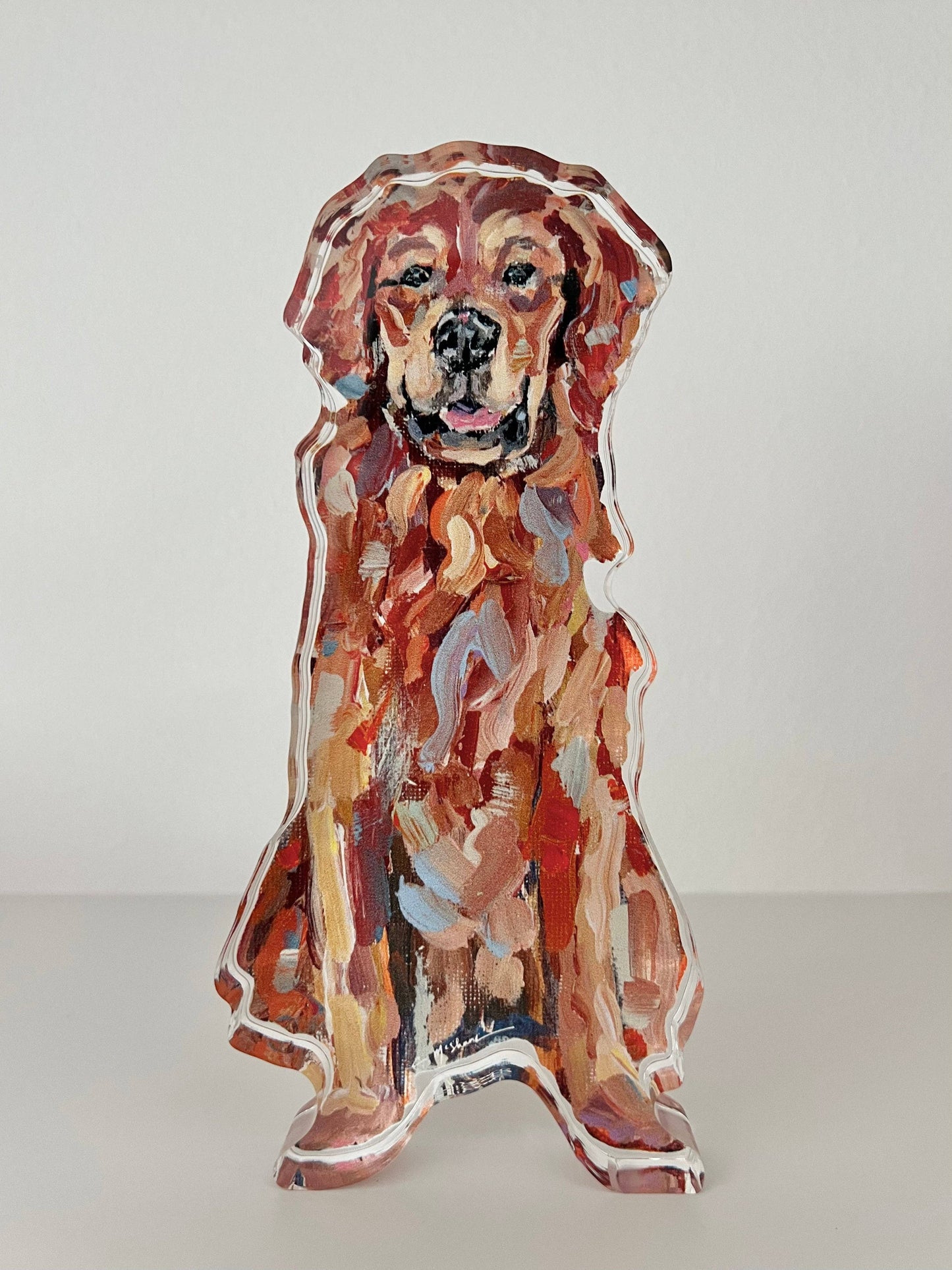 Red Golden Retriever Acrylic - Small