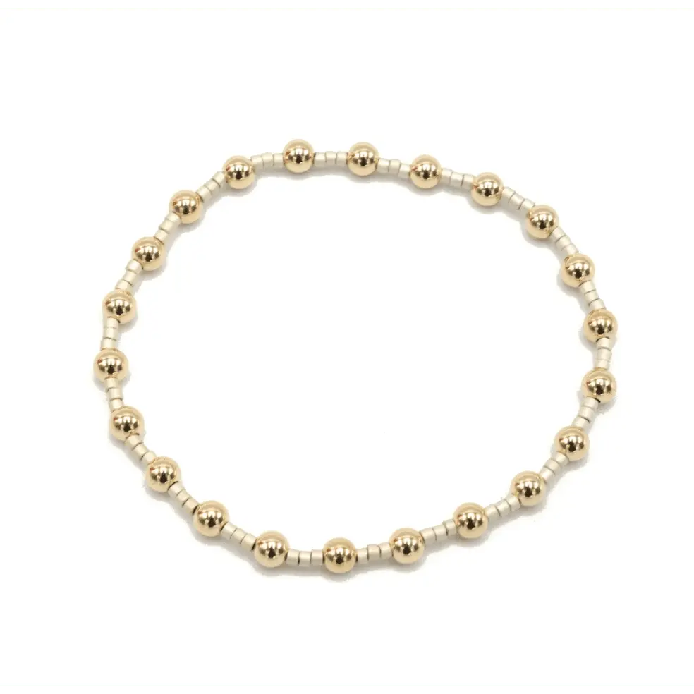 Coastal Champagne Newport Gold filled Waterproof Bracelet: 6.5"