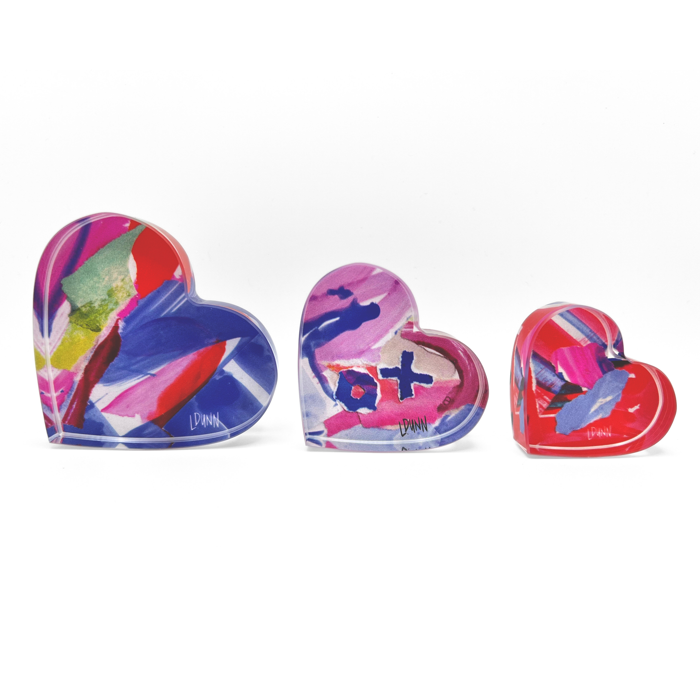 Acrylic Hearts - Set/3