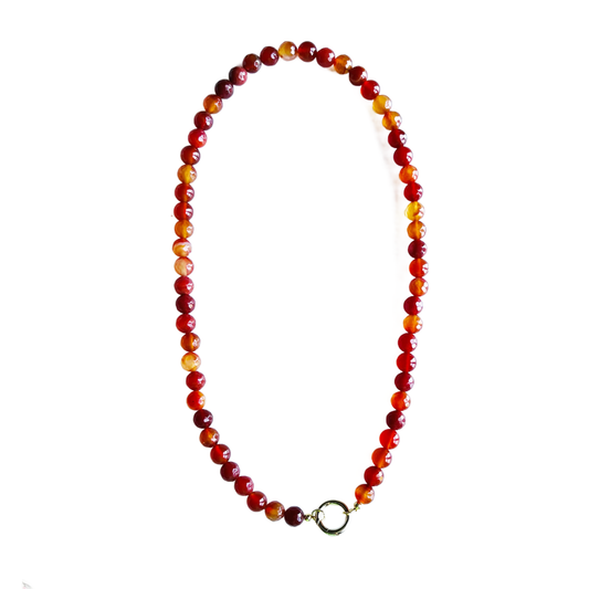 Mini Gumball Necklace: Green Jade