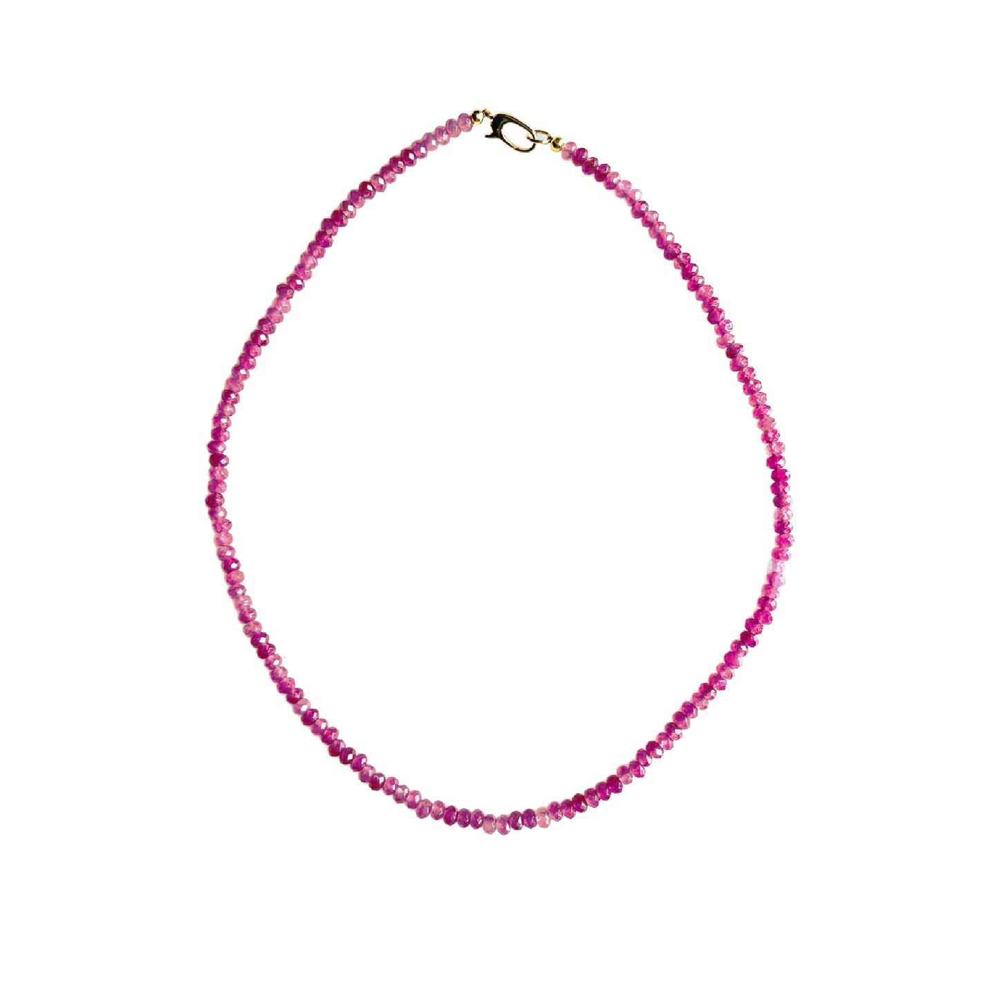 Dainty Candy Gemstone Necklace: Turquoise