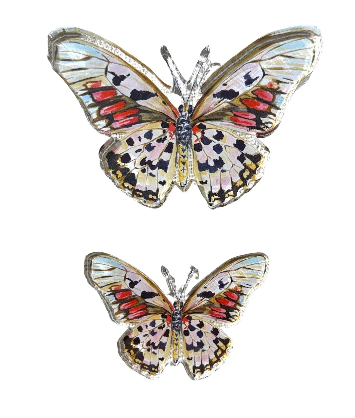 Autumn Butterfly Acrylic Art Block - Large
