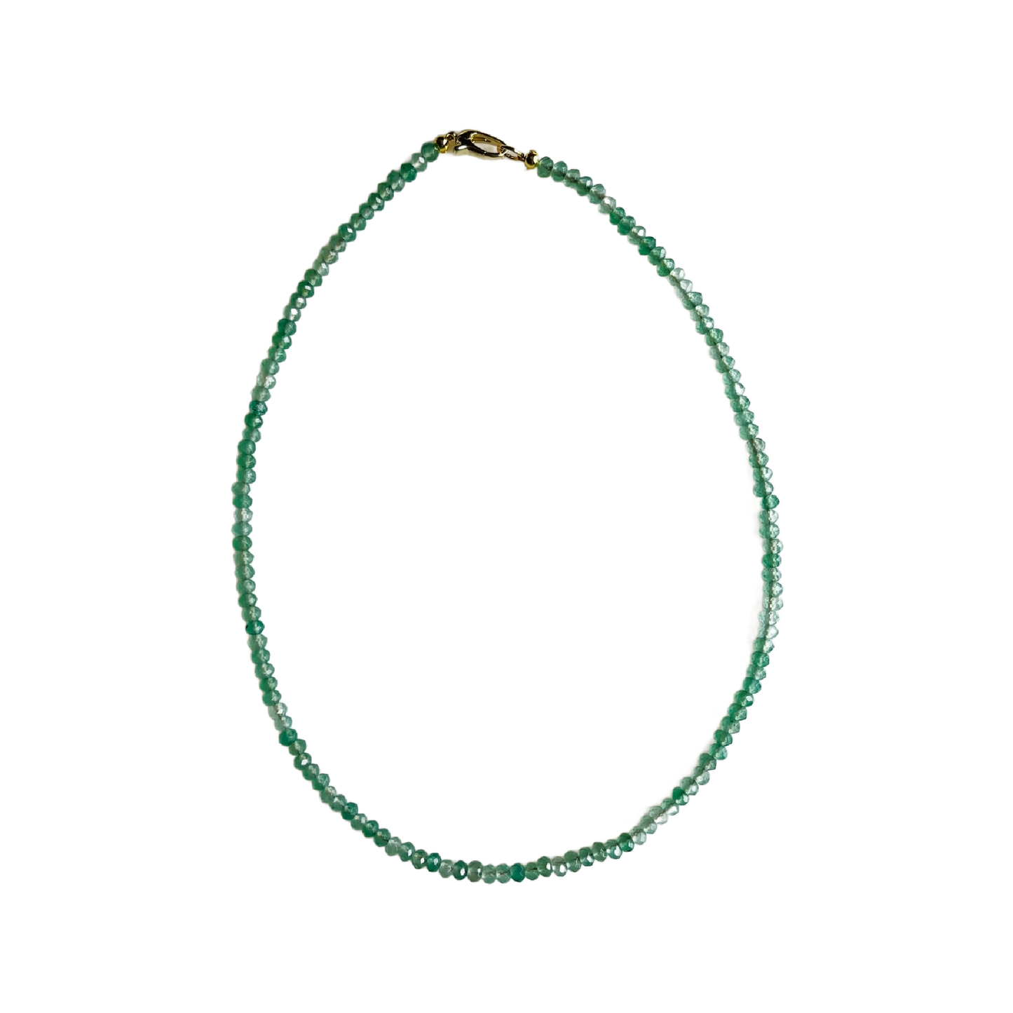 Dainty Candy Gemstone Necklace: Turquoise