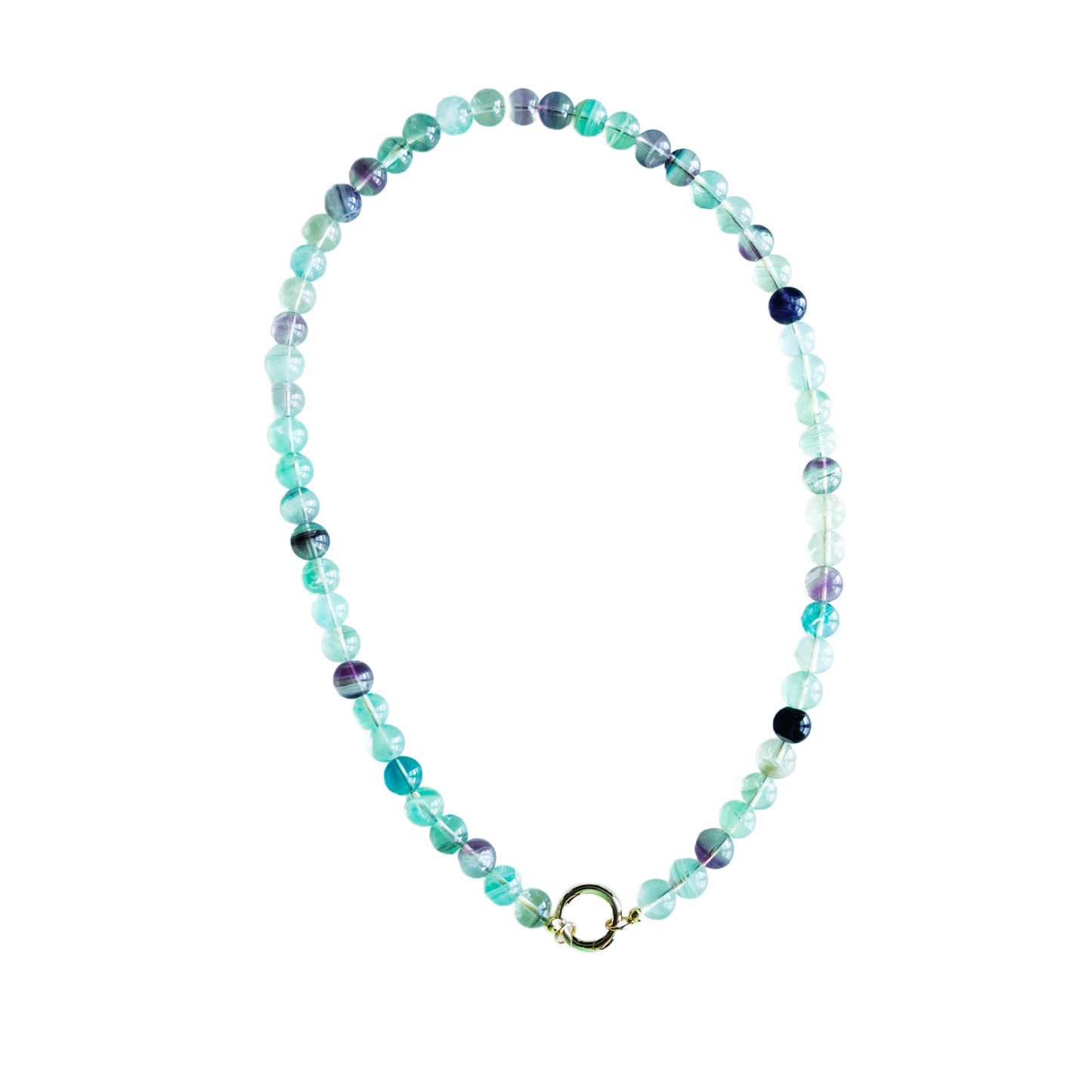 Mini Gumball Necklace: Pink Jade
