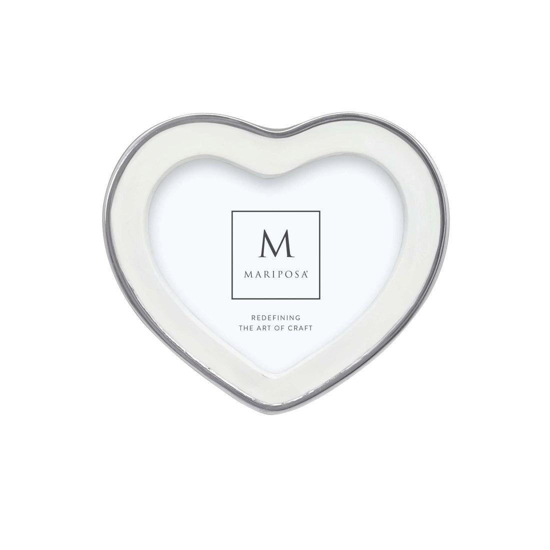 Signature White Heart Frame
