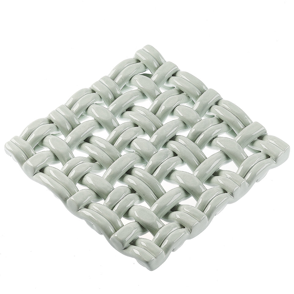 8" Square Trivet - Sheer Blue