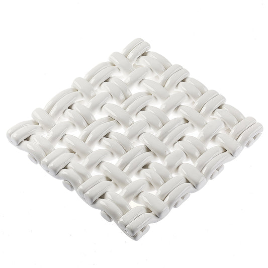8" Square Trivet - White