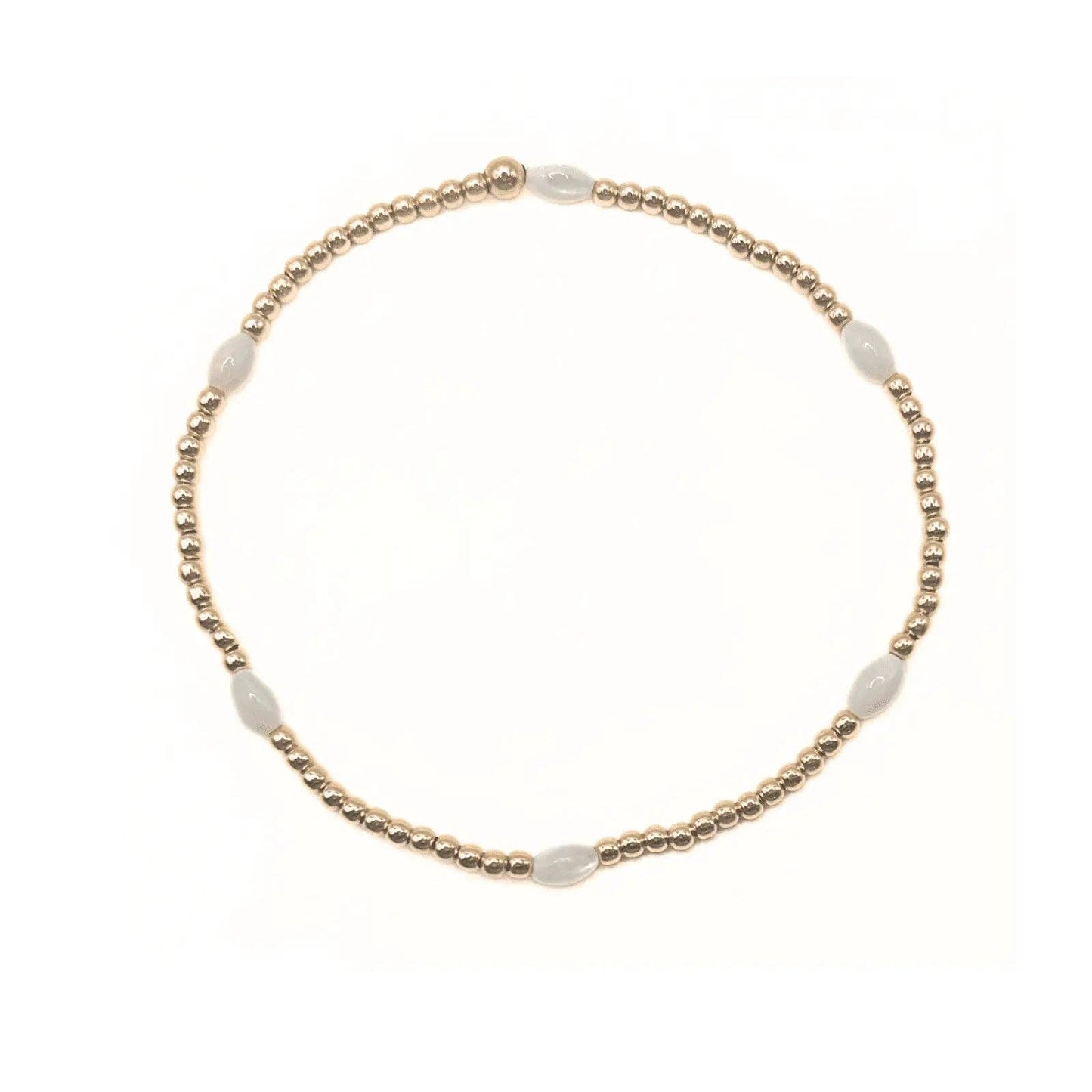 The Aspen Bracelet in White Opal - 6.5