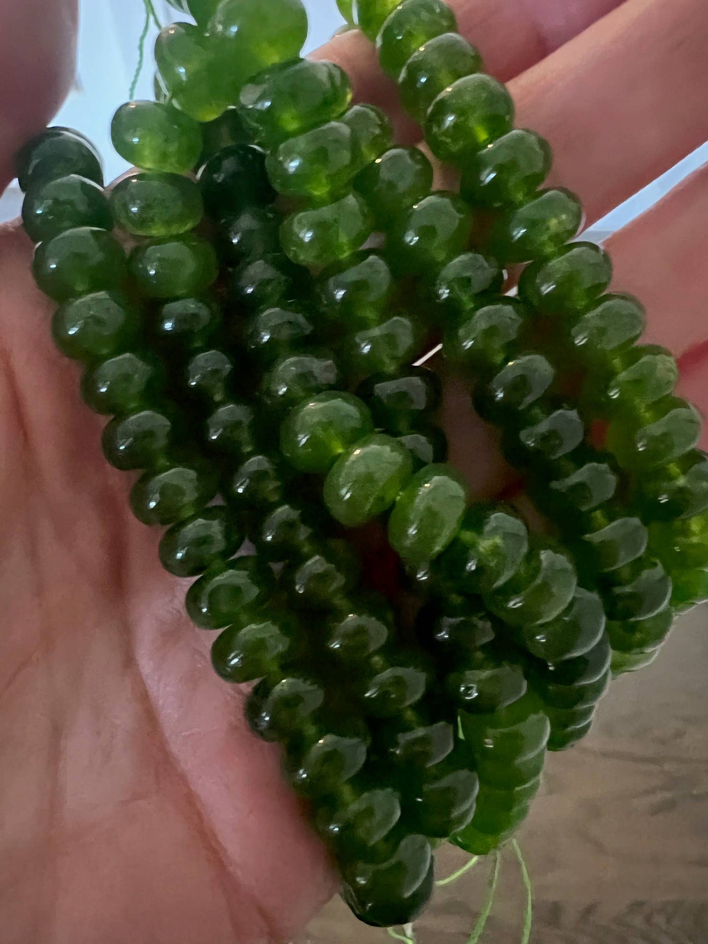 Lilly Gemstone Necklace 8mm - Green