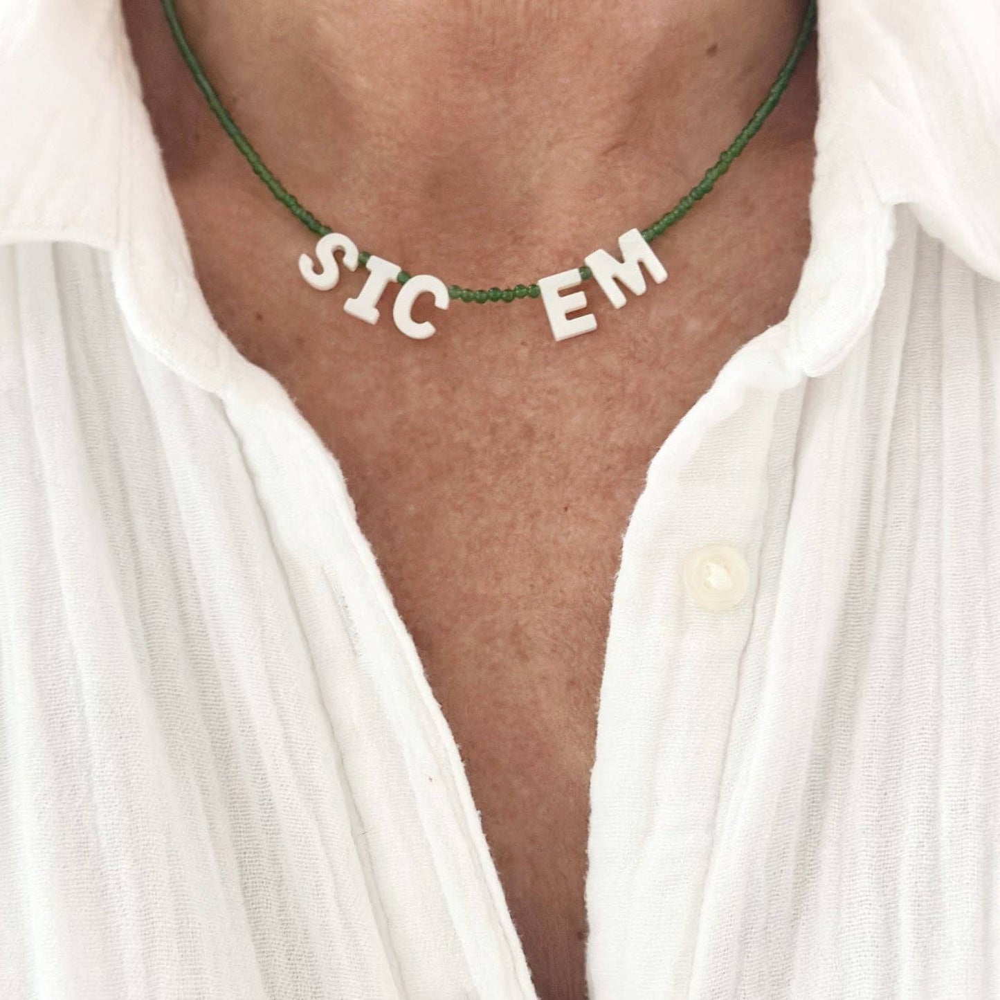 Gig 'Em Spirit Necklace