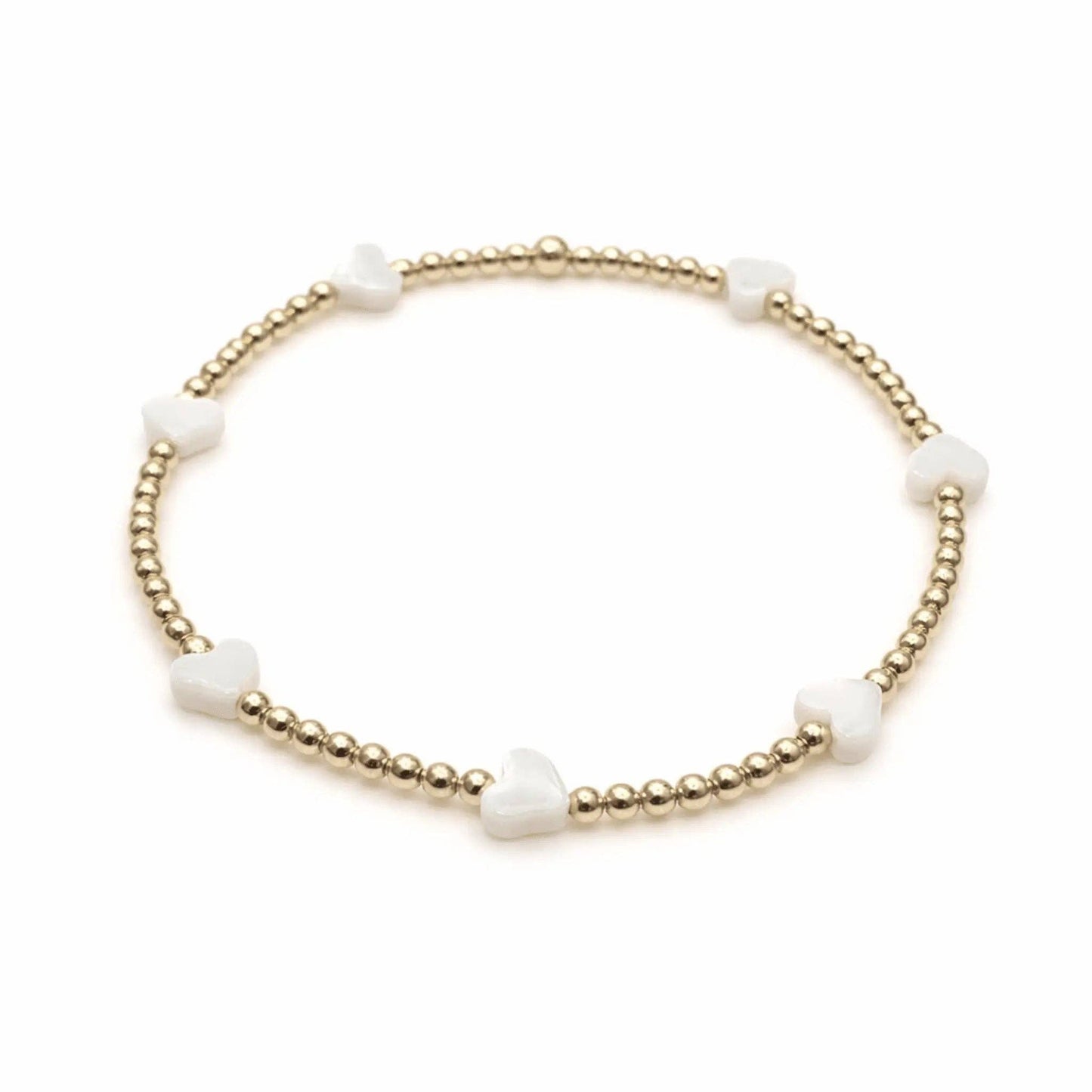 The Love Bracelet in White Mother of Pearl - 6.5"