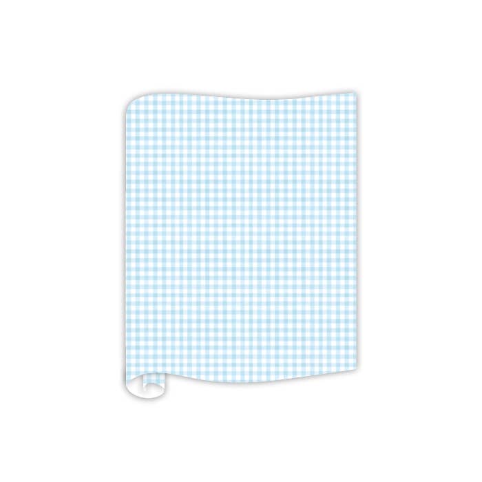 Handpainted Blue Gingham Table Runners
