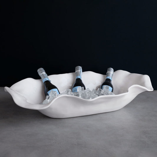 VIDA Havana Extra Large Oval Centerpiece - White