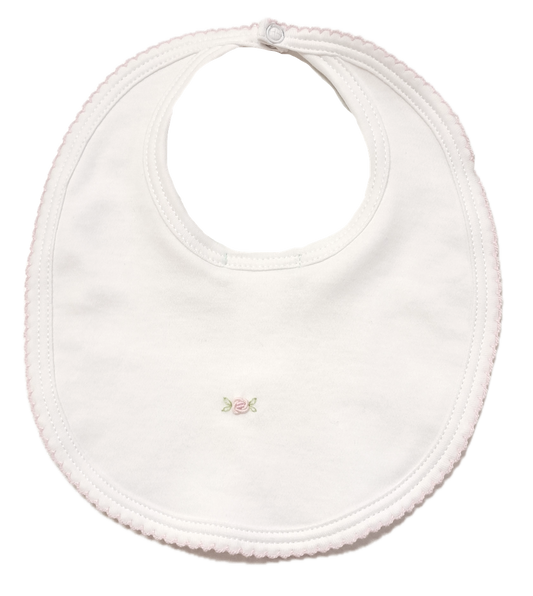 Baby Girl Hand Smocked "Celine & Tom" Bib