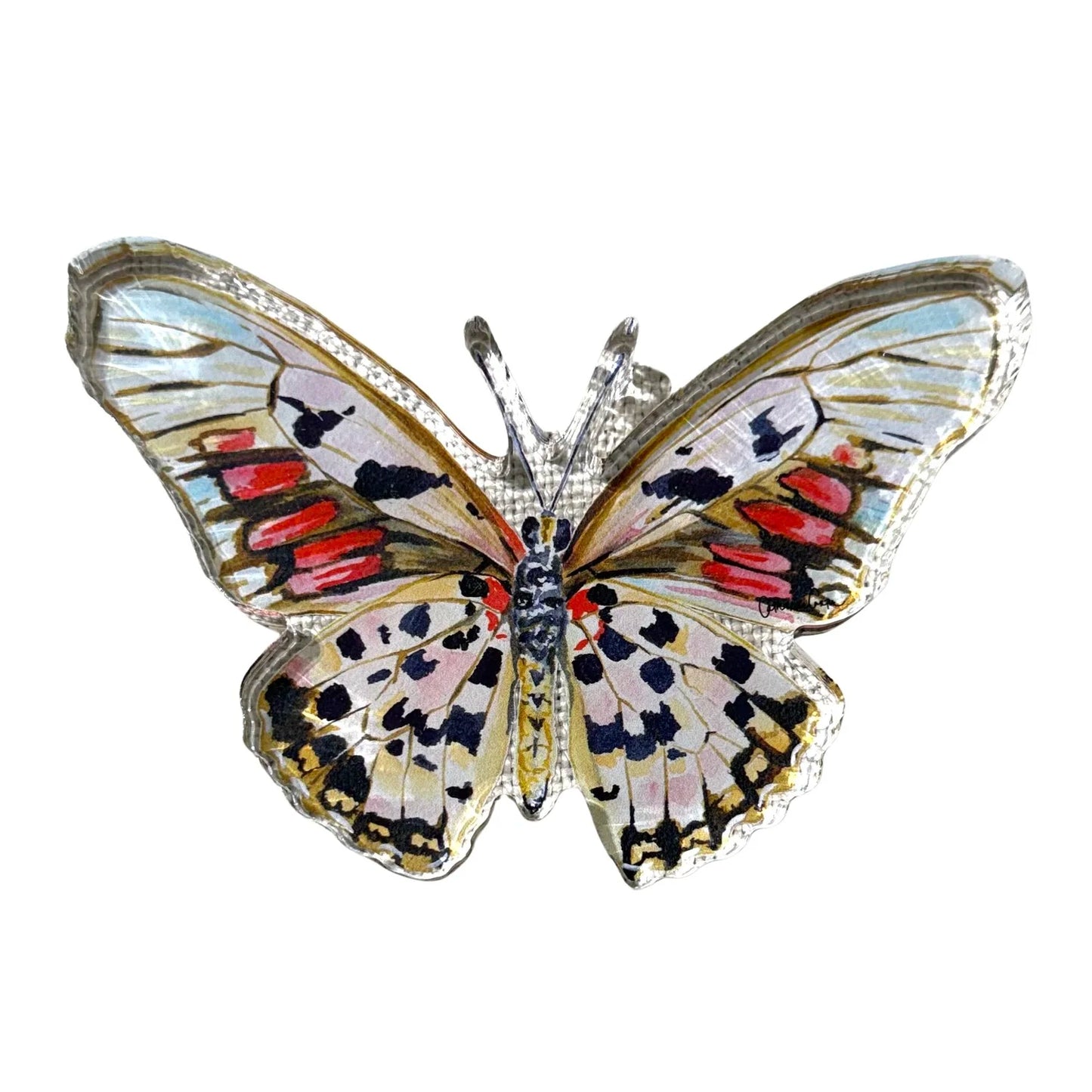 Autumn Butterfly Acrylic Art Block - Small