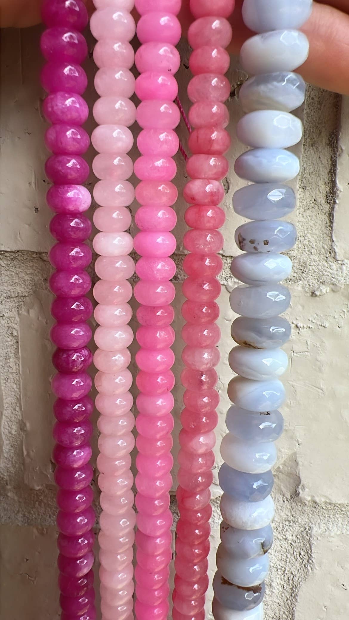 Lilly Gemstone Necklace 8mm - Watermelon