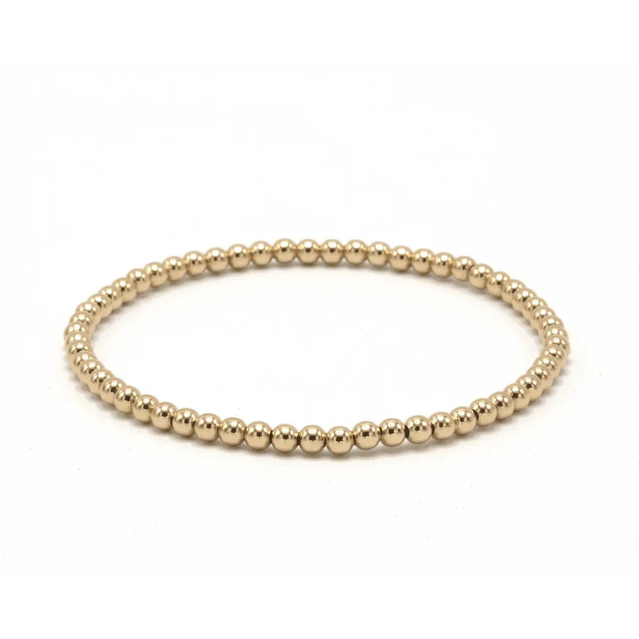 3mm Gold Filled Karma Waterproof Bracelet - 6.5"