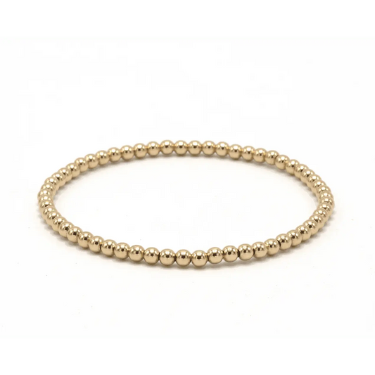 3mm Gold Filled Karma Waterproof Bracelet - 6.5"