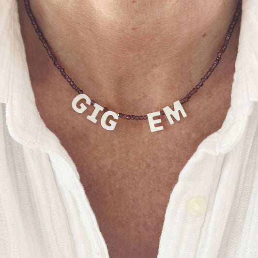Gig 'Em Spirit Necklace