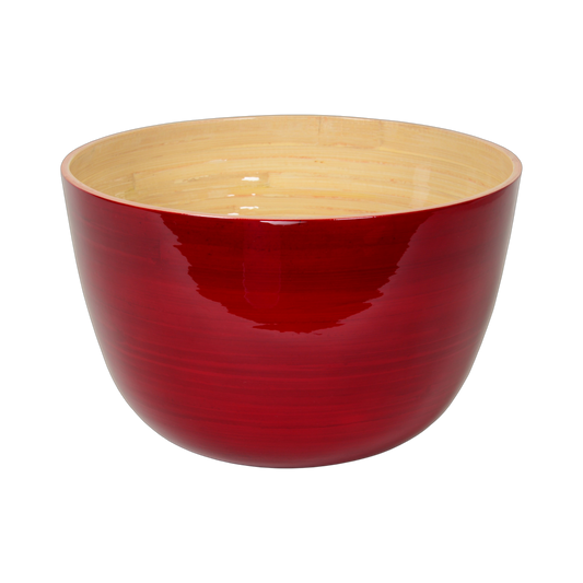 Bamboo Mixing Bowl: Red
