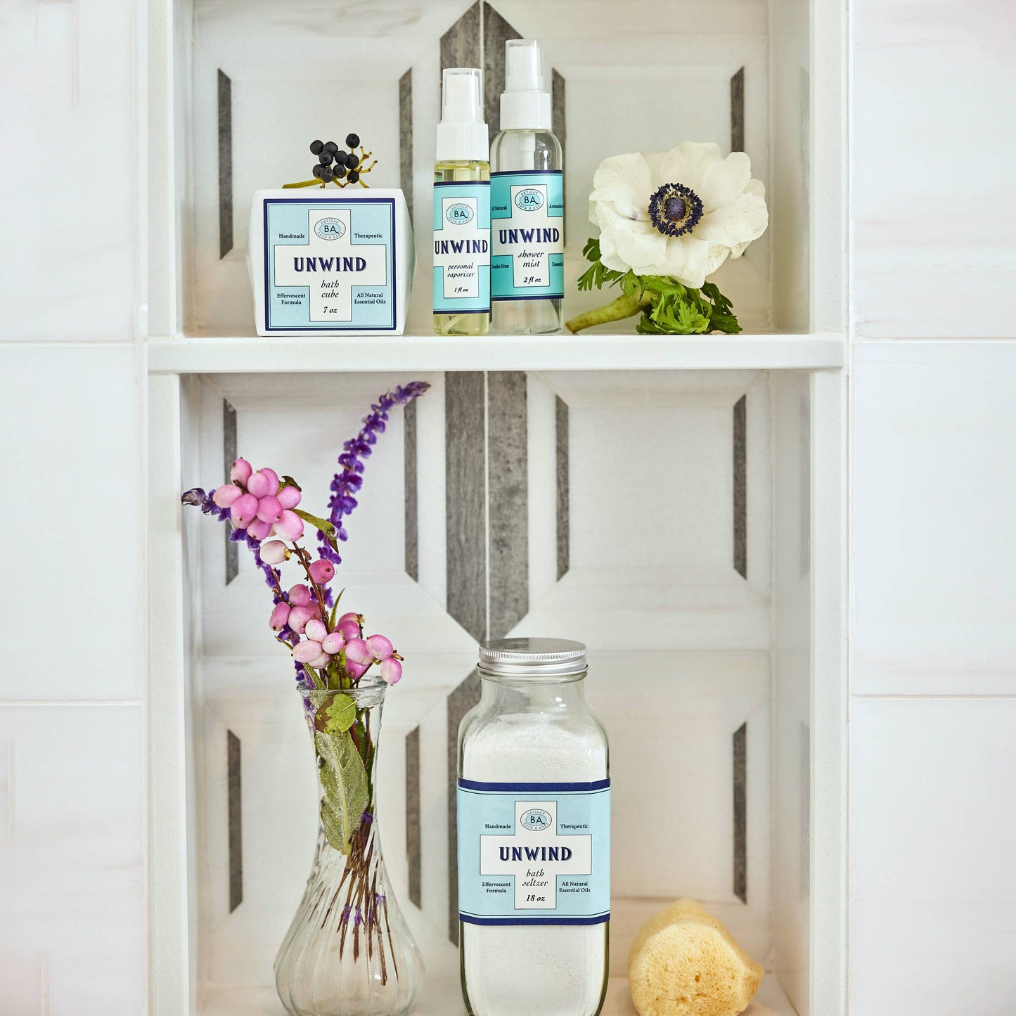 Unwind Bath Seltzer - 18oz