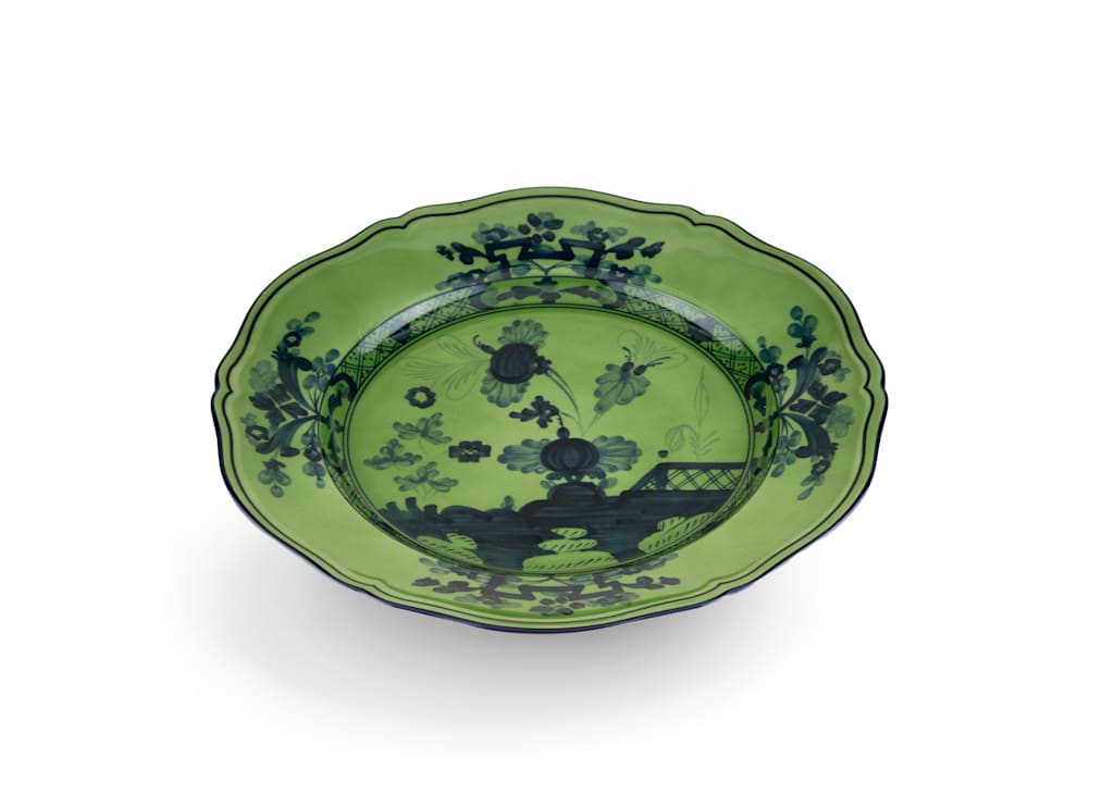 Oriente Italiano Flat Dinner Plate - Malachite