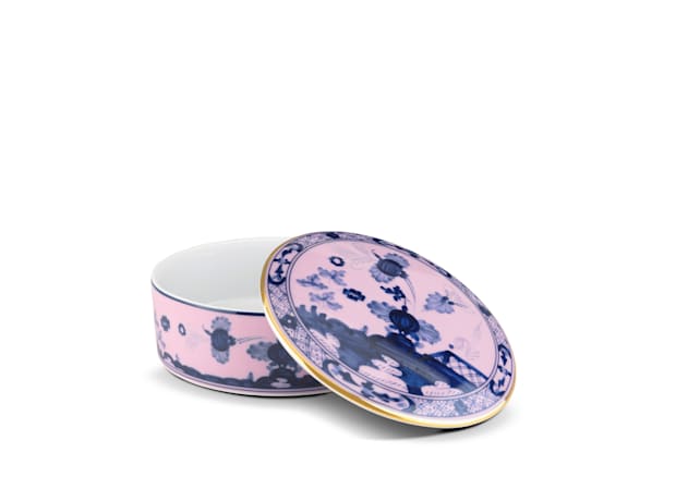 Oriente Italiano Round Box w/ Cover - Azalea