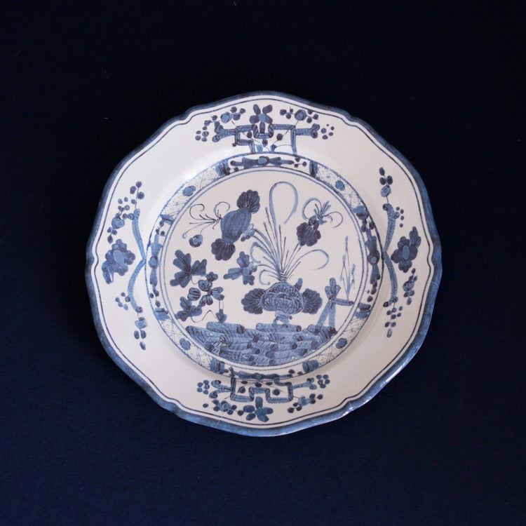 VIDA Faenza 11" Dinner Plate Set/4 - Blue & White
