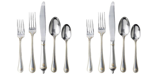 Berry & Thread 5pc Place Setting - Polished with Gold
