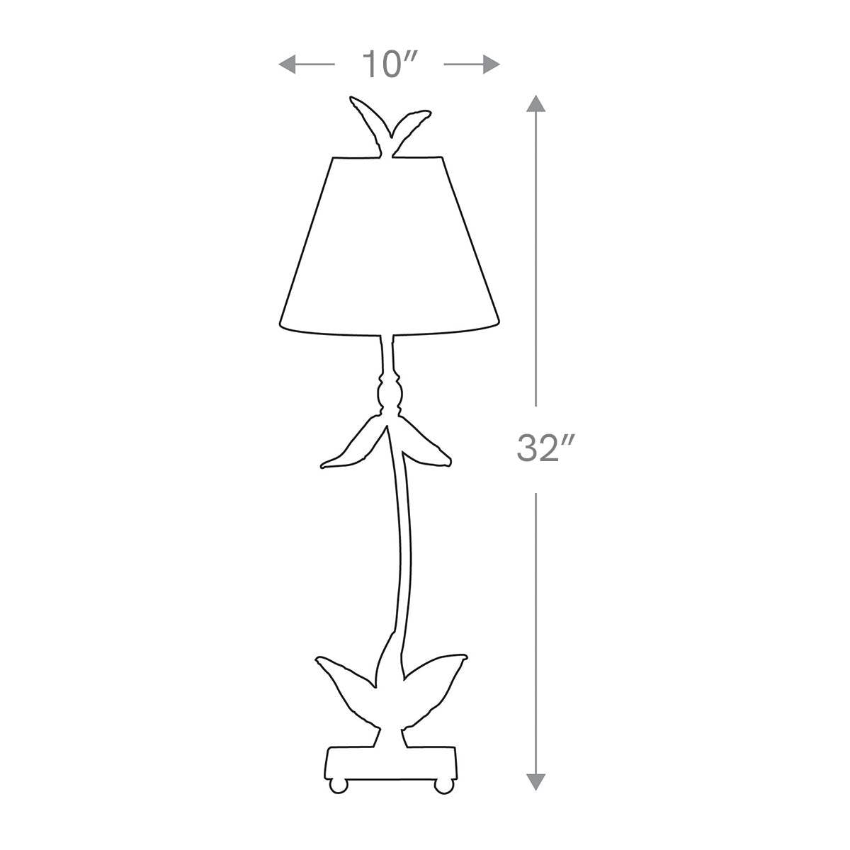 Red Bell Gold Table Lamp