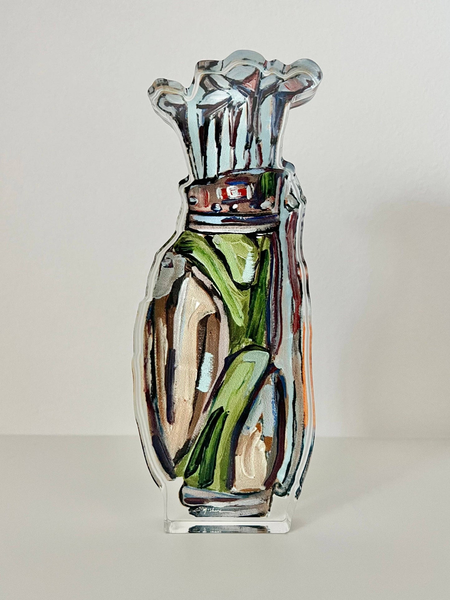 "Golf Clubs" Acrylic : Small