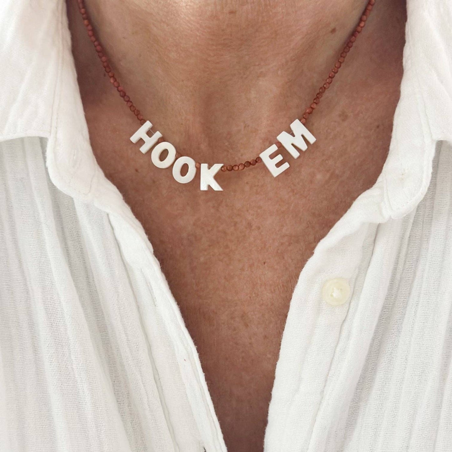 Gig 'Em Spirit Necklace