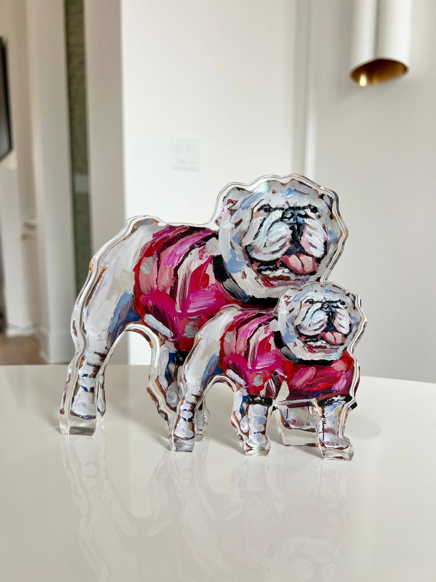 Georgia Bulldog Acrylic - Small