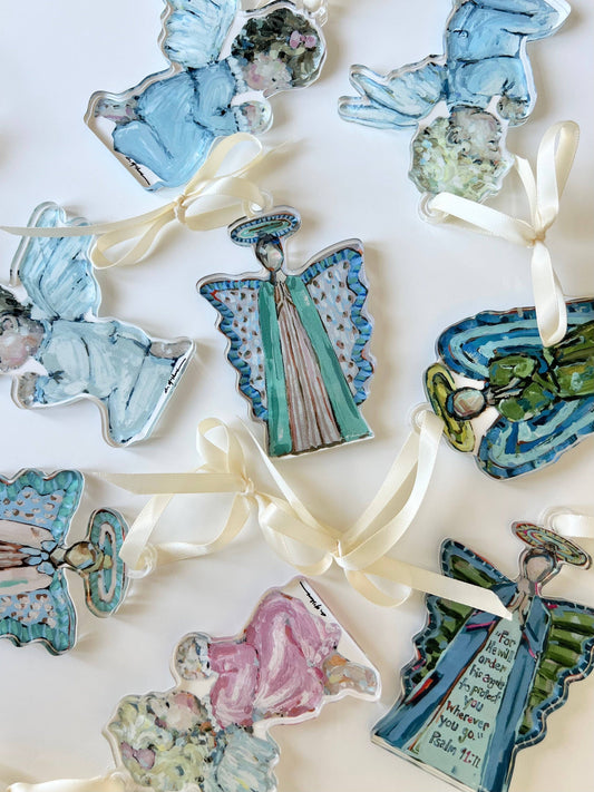 "Heavenly Angel Male" Ornament