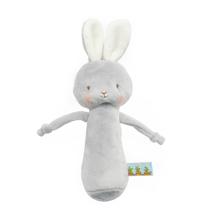 Friendly Chime Rattle - Gray Bunny