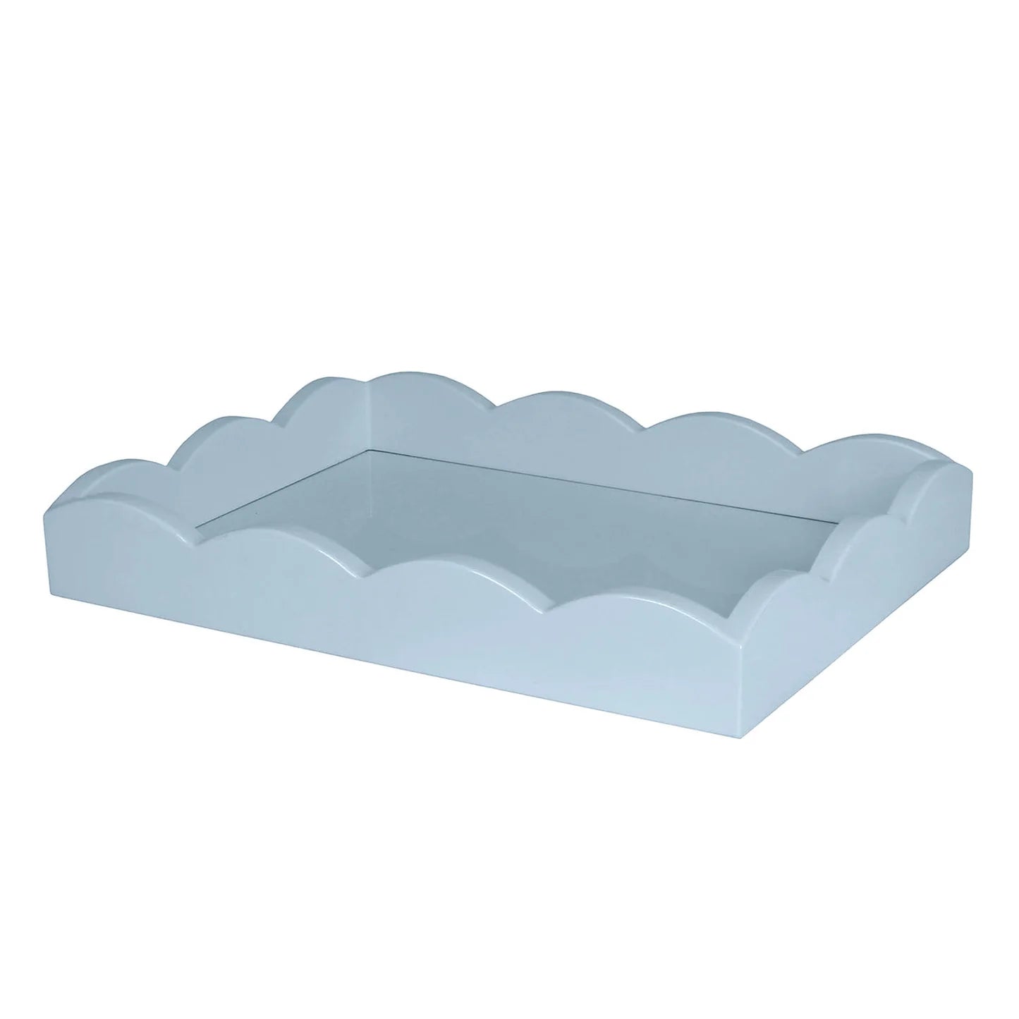 Small Scalloped Tray - Denim