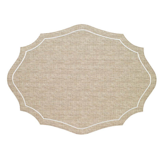 Byzantine Beige White Mats - Set/4