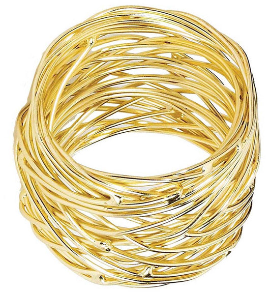Tara Gold Napkin Ring - Set/4
