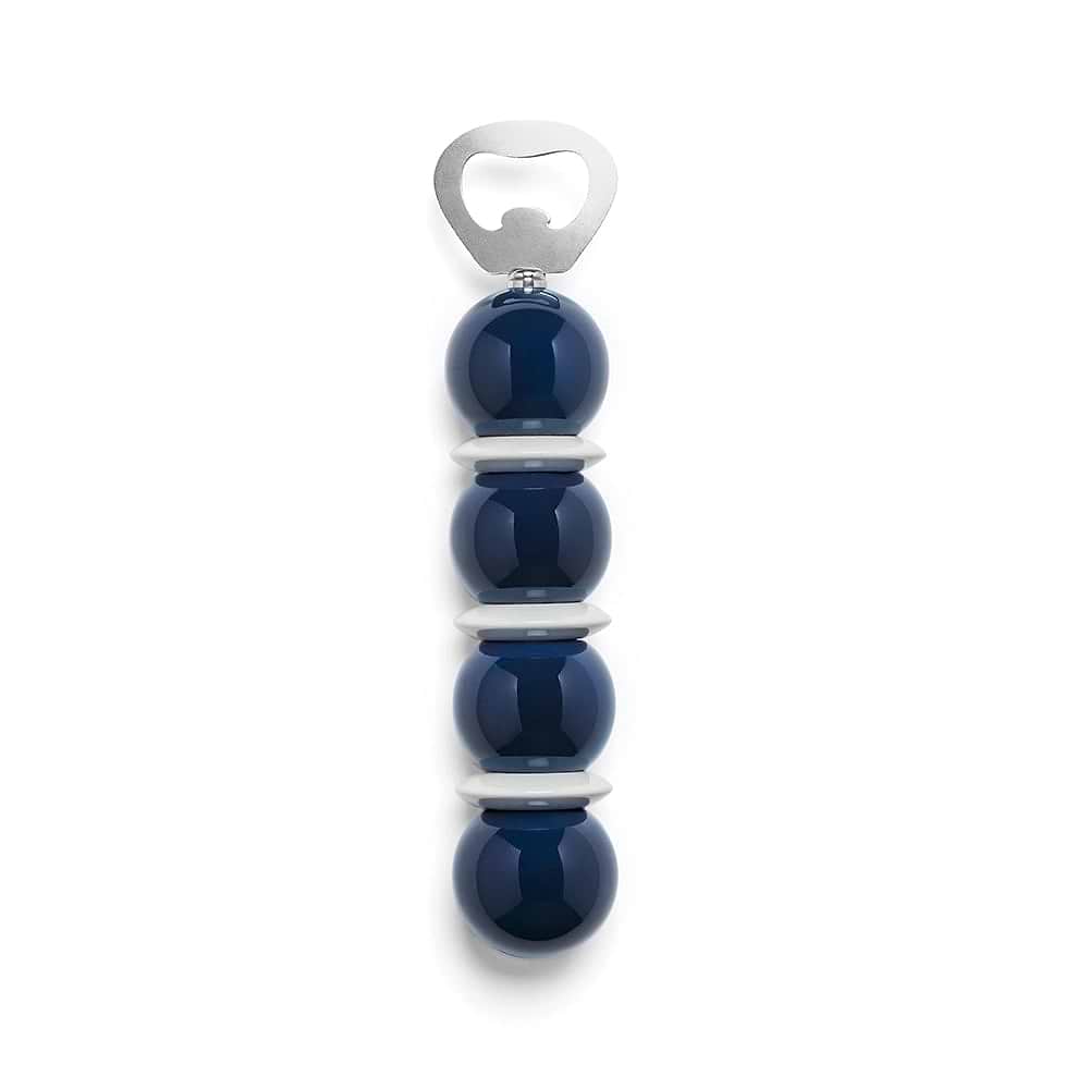 Bobbin Bottle Opener - Navy & White