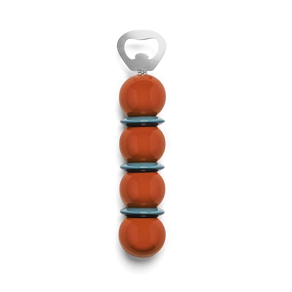 Bobbin Bottle Opener - Orange & Chambray