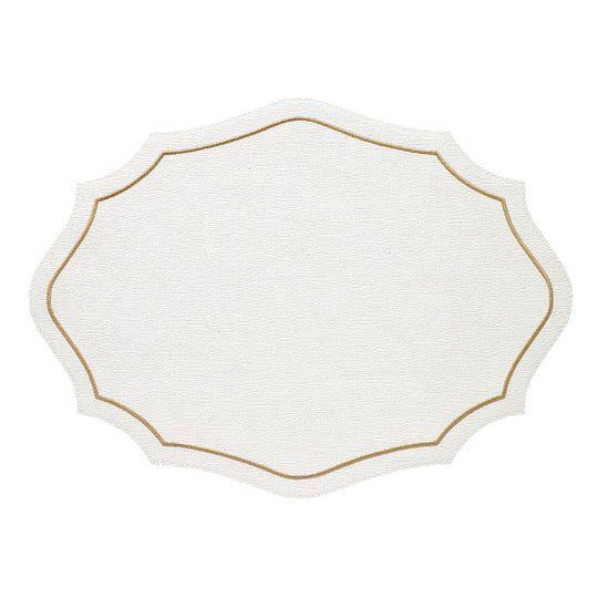 Byzantine White/Gold Placemat Set/4