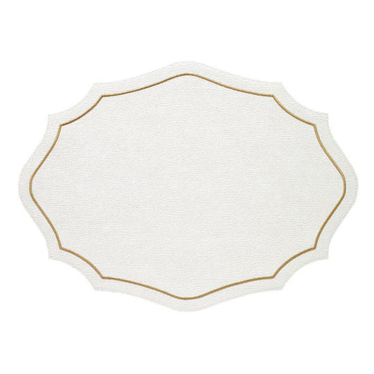 Byzantine White/Gold Placemat Set/4